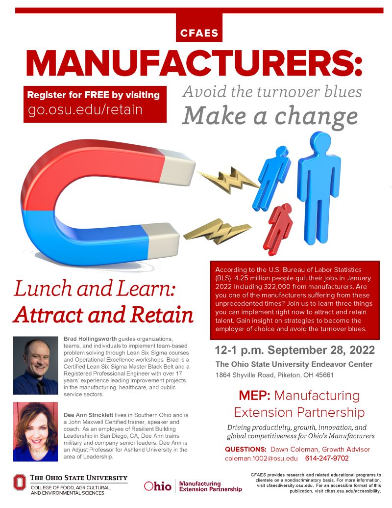 Avoid the turnover blues with lunch & learn September 28